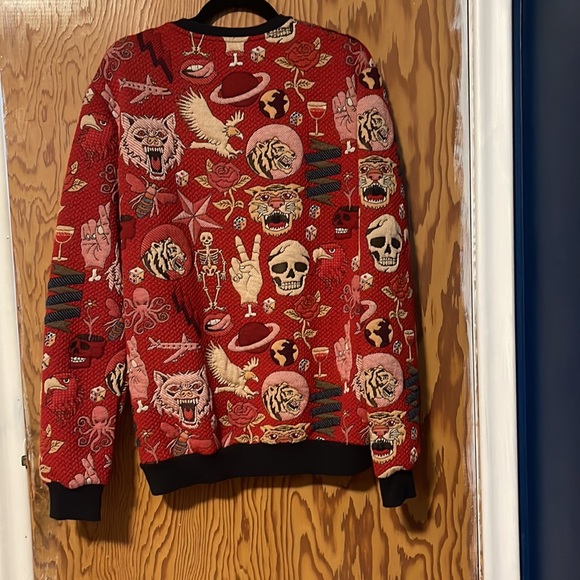 Zara skull sweater, red - Picture 2 of 2